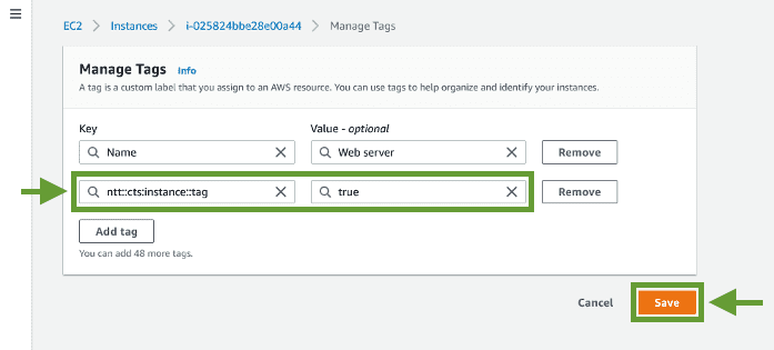 update the key value pair